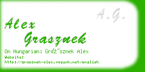 alex grasznek business card